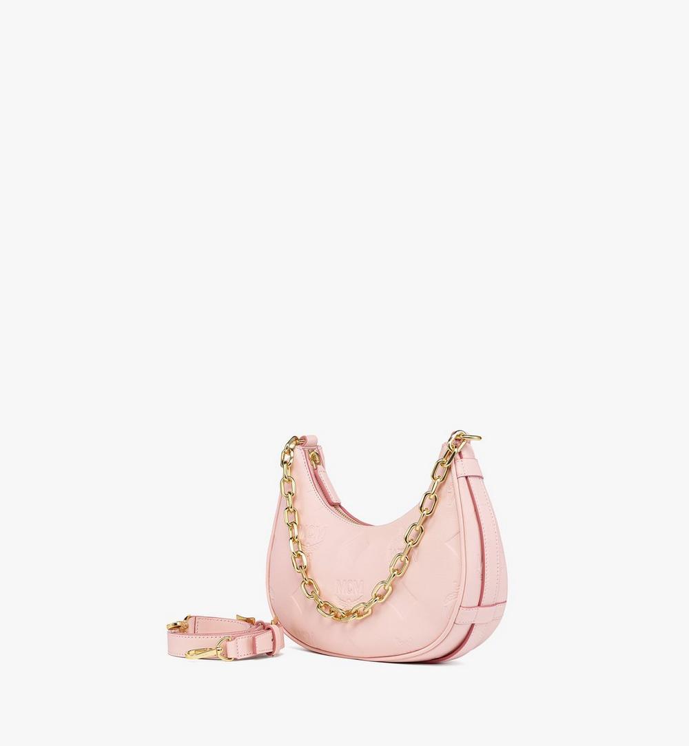MWHGSTA03QA001-Aren Crescent Hobo Bag in Maxi Monogram Leather|LOTUS