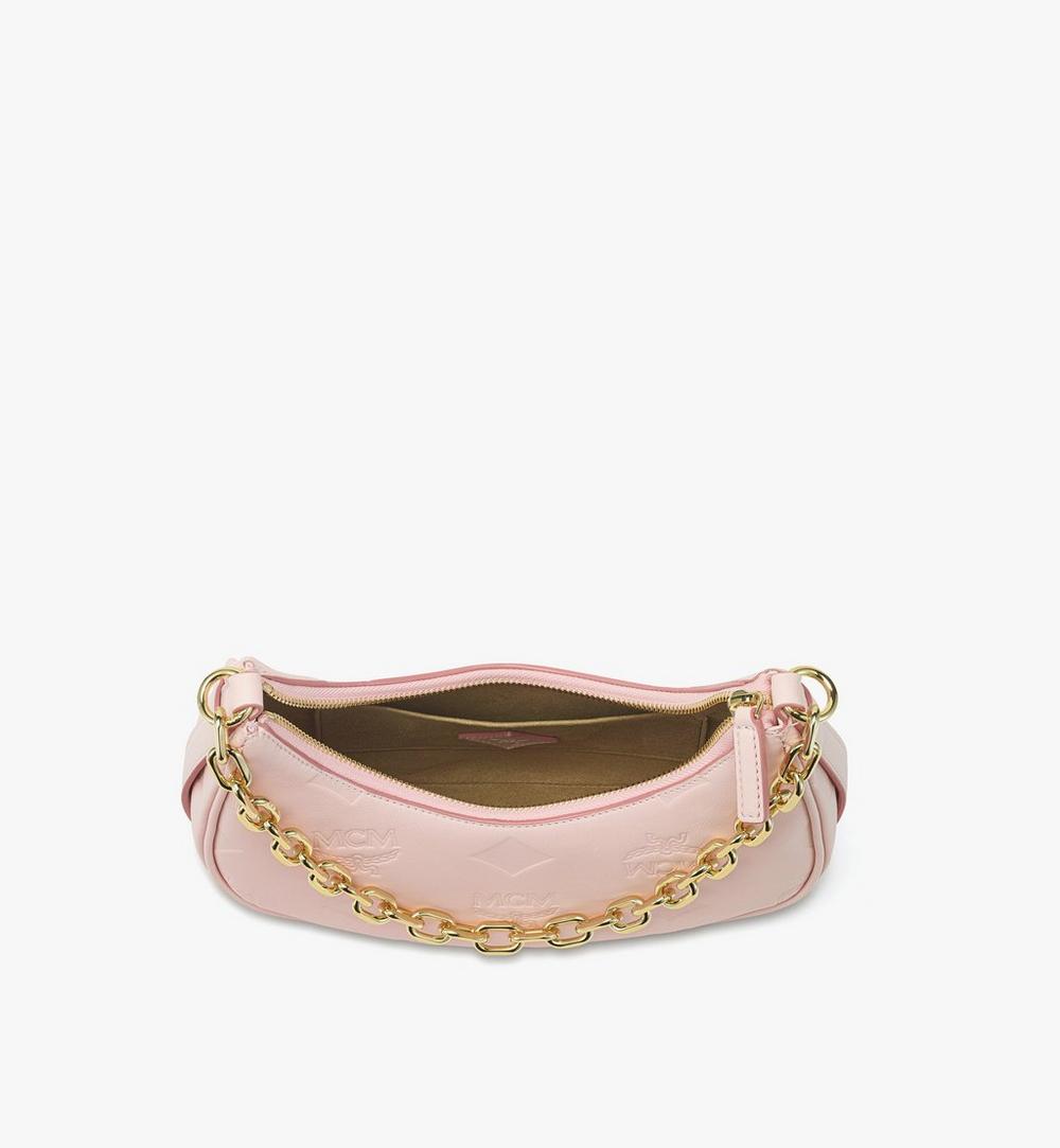 MWHGSTA03QA001-Aren Crescent Hobo Bag in Maxi Monogram Leather|LOTUS