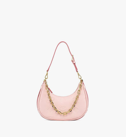 MWHGSTA03QA001-Aren Crescent Hobo Bag in Maxi Monogram Leather|LOTUS