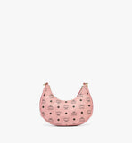 MWHFATA02PZ001-Aren Crescent Hobo Bag in Visetos|SOFT PINK