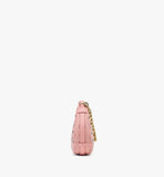 MWHFATA02PZ001-Aren Crescent Hobo Bag in Visetos|SOFT PINK
