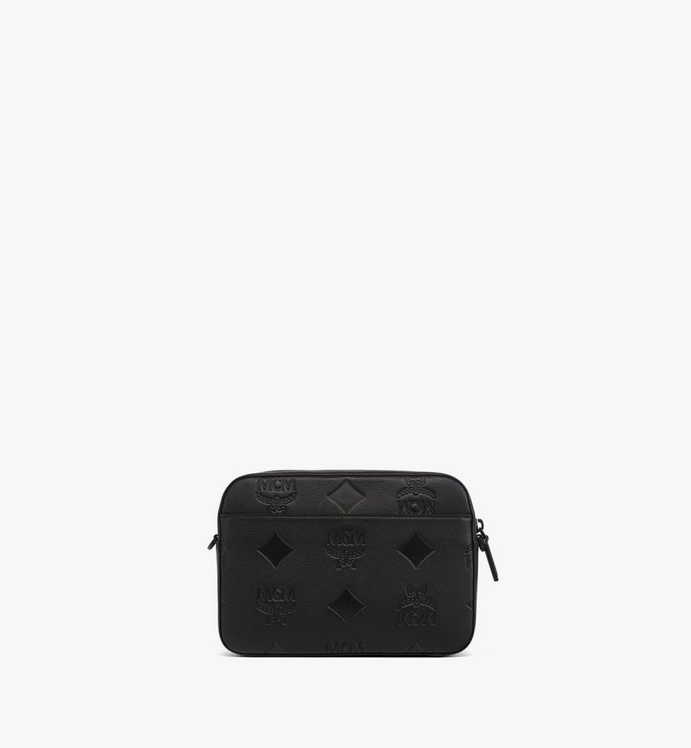 MMRFSTA01BK001-Aren Crossbody in Maxi Monogram Leather|BLACK