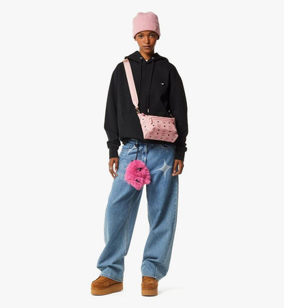 MMRGSTA07PZ001-Aren Crossbody in Visetos|SOFT PINK
