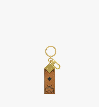 MXZESTA03CO001-Aren Diamond Logo Key Holder in Visetos|COGNAC