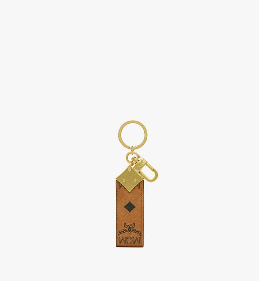 MXZESTA03CO001-Aren Diamond Logo Key Holder in Visetos|COGNAC