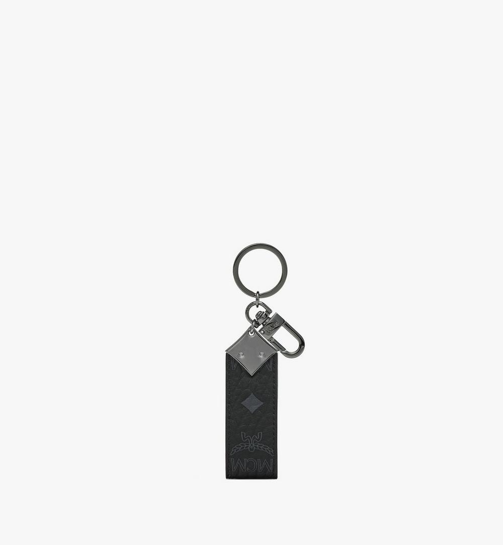 MXZESTA03BK001-Aren Diamond Logo Key Holder in Visetos|BLACK