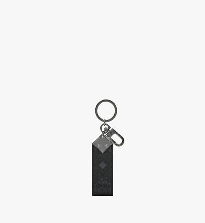 MXZESTA03BK001-Aren Diamond Logo Key Holder in Visetos|BLACK