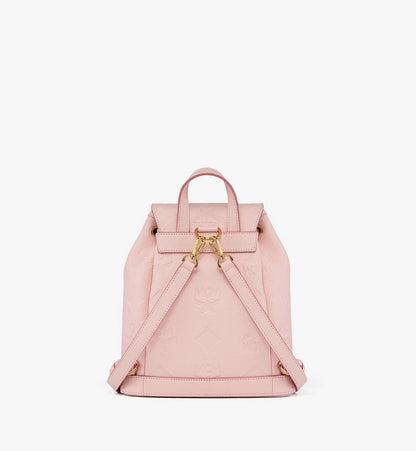 MWKGSTA01QA001-Aren Drawstring Backpack in Maxi Monogram Leather|LOTUS