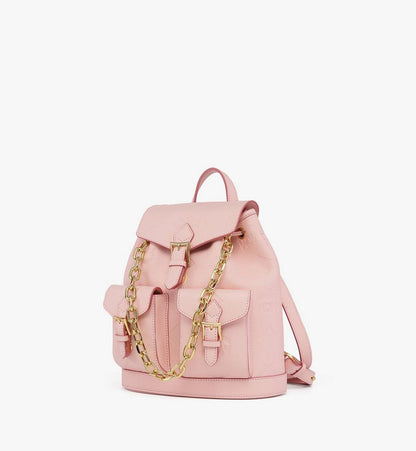 MWKGSTA01QA001-Aren Drawstring Backpack in Maxi Monogram Leather|LOTUS