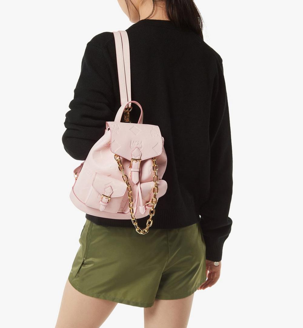 MWKGSTA01QA001-Aren Drawstring Backpack in Maxi Monogram Leather|LOTUS