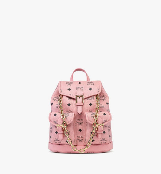MWKFATA02PZ001-Aren Drawstring Backpack in Visetos|SOFT PINK