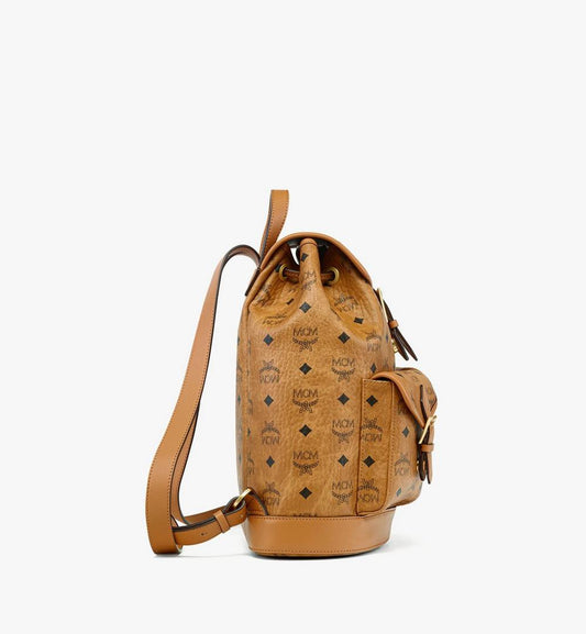MWKFATA01CO001-Aren Drawstring Backpack in Visetos|COGNAC