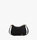 MWHFSTA10BK001-Aren Duo Hobo in Recycled Nylon and Visetos|BLACK