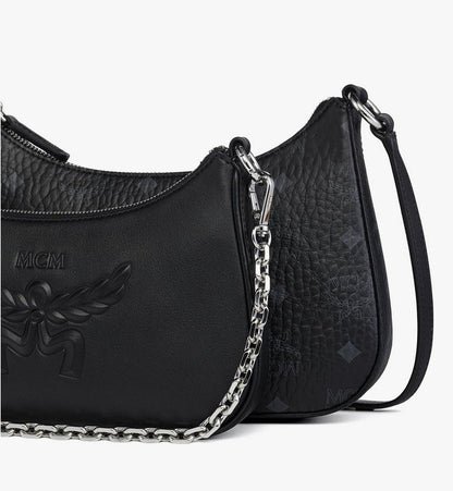 MWHGSTA04BK001-Aren Duo Hobo in Visetos|