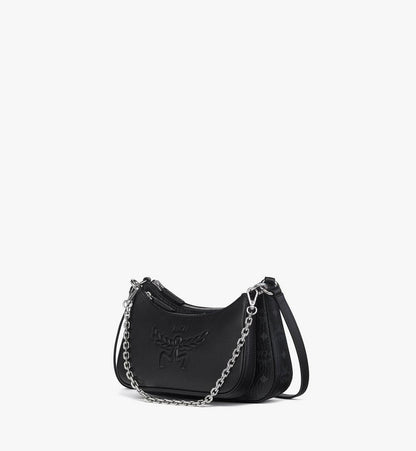 MWHGSTA04BK001-Aren Duo Hobo in Visetos|