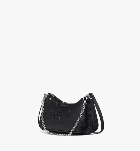 MWHGSTA04BK001-Aren Duo Hobo in Visetos|