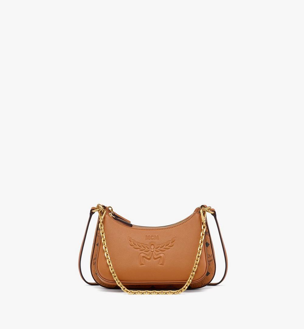MWHFSTA03CO001-Aren Duo Hobo in Visetos|COGNAC
