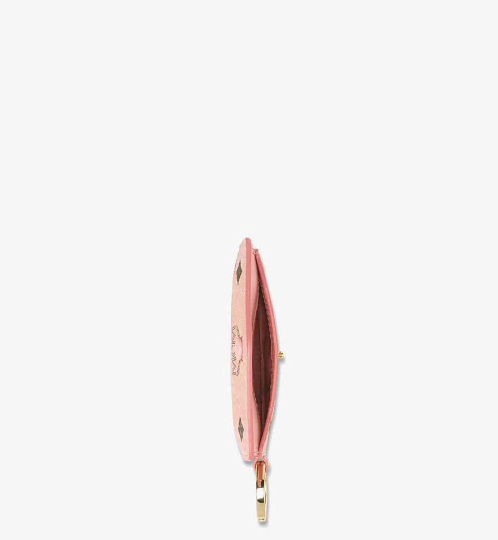 MXZFATA01PZ001-Aren Lanyard Card Wallet in Visetos|SOFT PINK