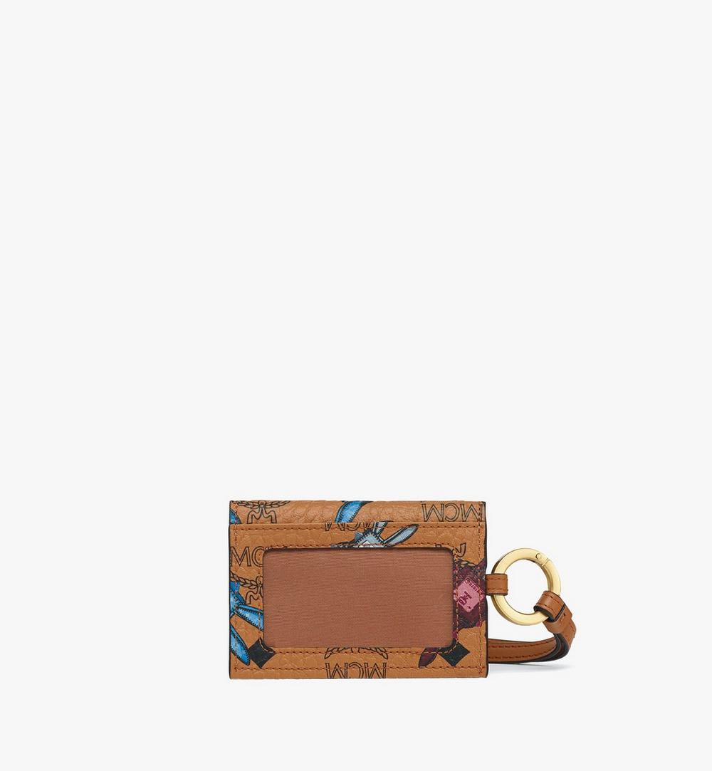 MXZGSTA02CO001-Aren Lanyard ID Wallet in Rabot Visetos|COGNAC
