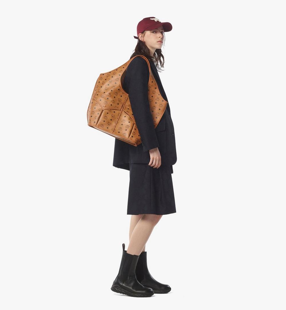 MWPEATA02CO001-Aren Mama Shopper in Visetos|COGNAC