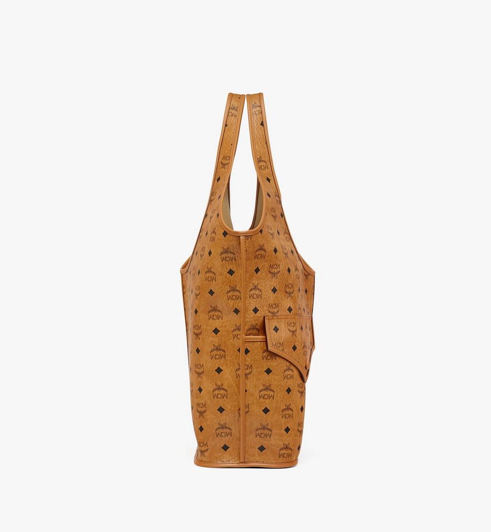 MWPEATA02CO001-Aren Mama Shopper in Visetos|COGNAC