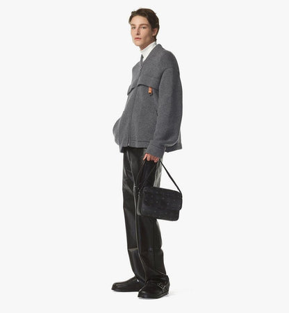 MMRDSTA01BK001-Aren Messenger Bag in Visetos|BLACK