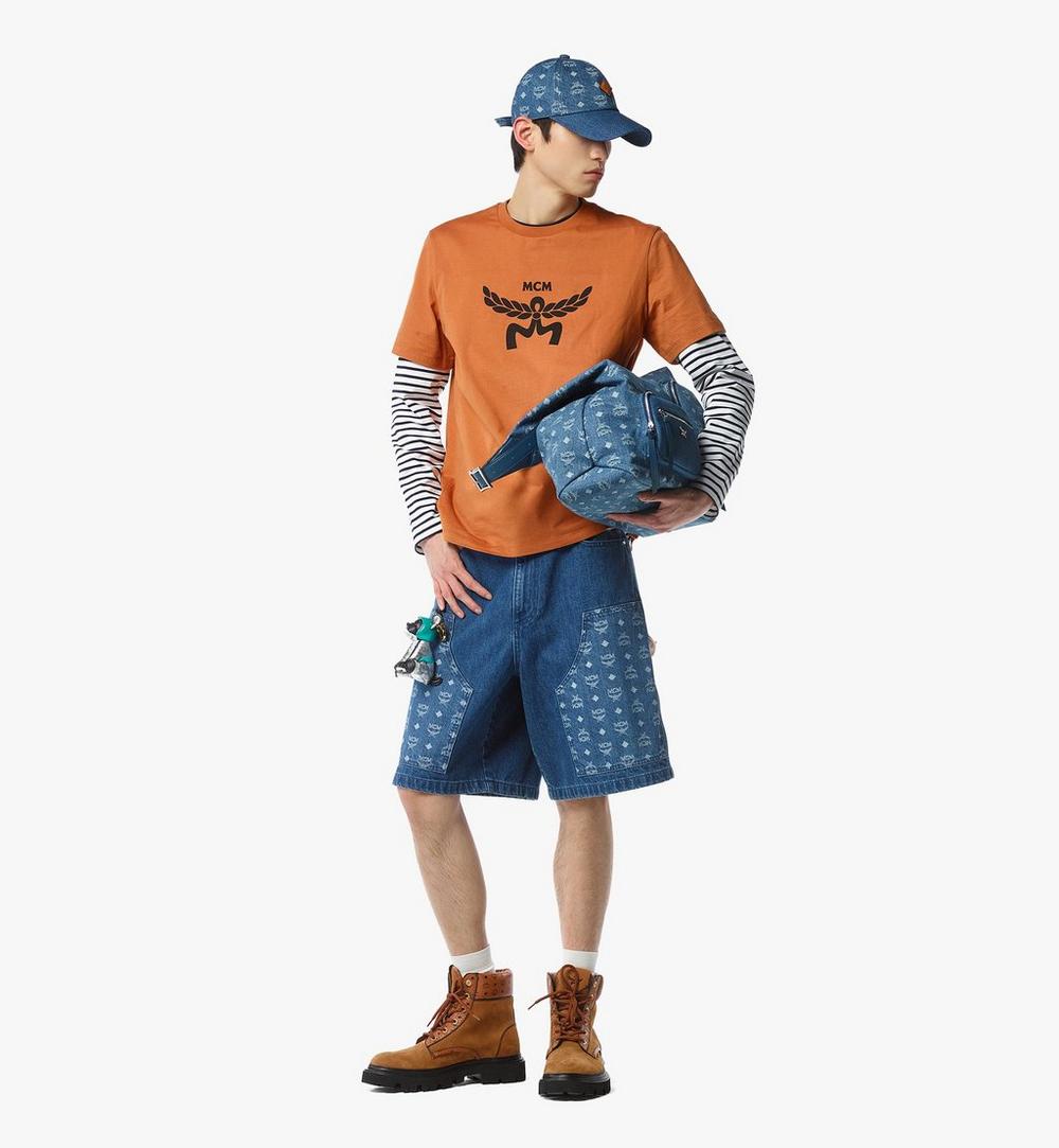 MWPFATA03HD001-Aren Multi-Shopper in Monogram Denim Jacquard|DENIM BLUE