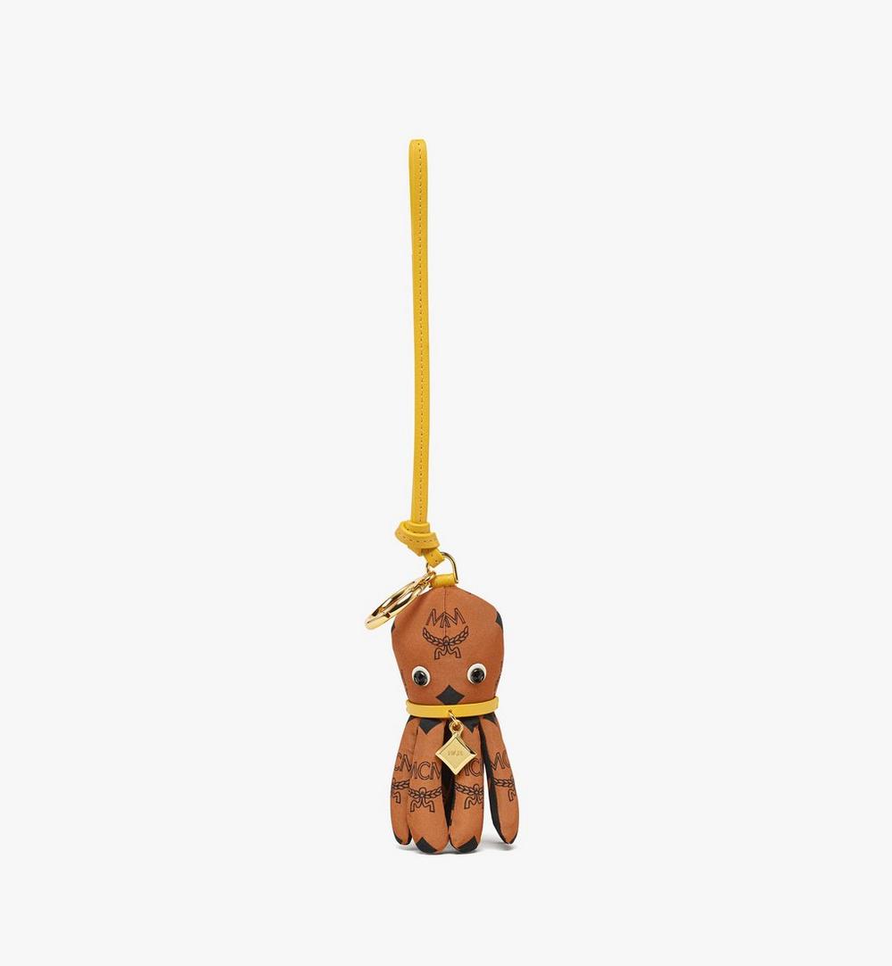 MXZFSTA06CO001-Aren Octopus Charm in Monogram Nylon|COGNAC