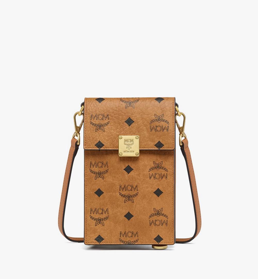 MXZGSTA11CO001-Aren Phone Wallet in Visetos|COGNAC