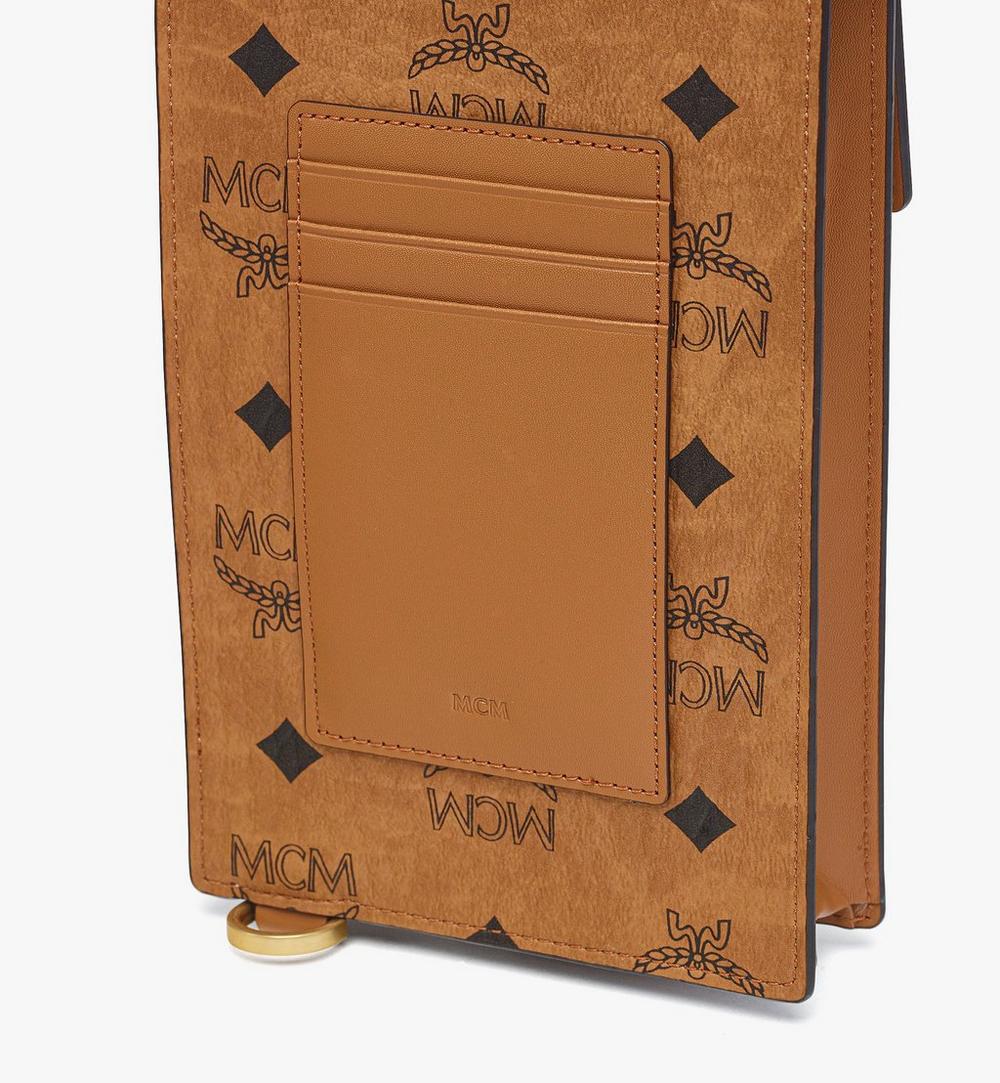 MXZGSTA11CO001-Aren Phone Wallet in Visetos|COGNAC