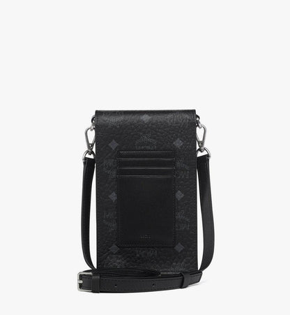 MXZGSTA11BK001-Aren Phone Wallet in Visetos|BLACK