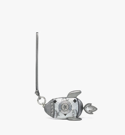 MXZGSTA08SV001-Aren Rocket Pouch Charm in Visetos|SILVER