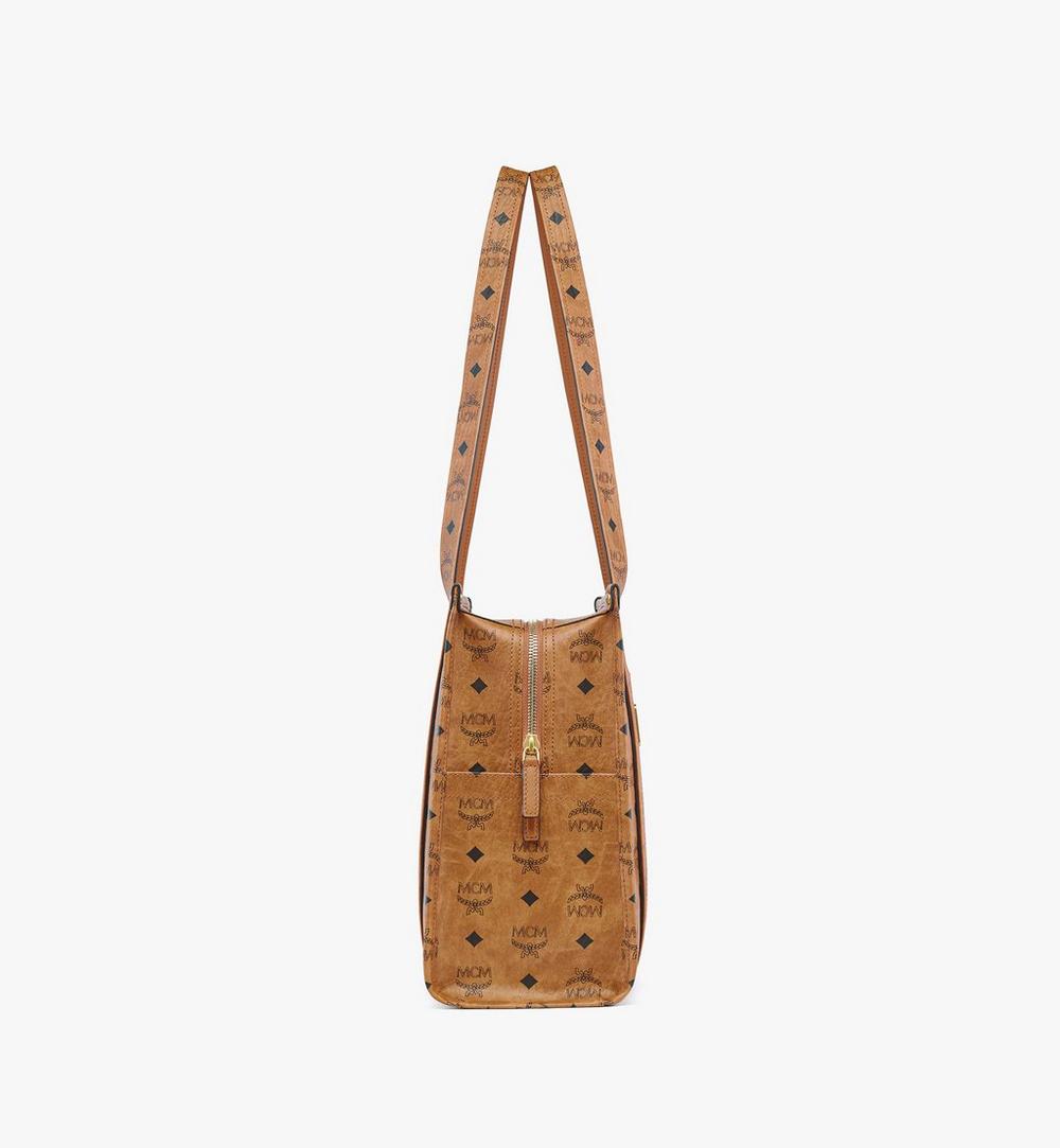 MWTFATA02CO001-Aren School Tote in Visetos|COGNAC