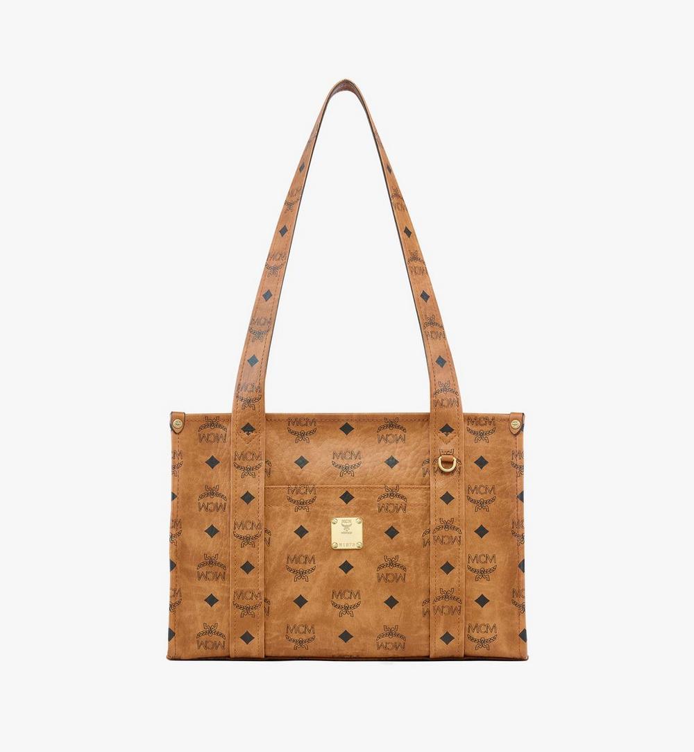 MWTFATA01CO001-Aren School Tote in Visetos|COGNAC
