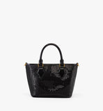 MWPFSTA01BK001-Aren Shopper in Sequin Lamb Leather|BLACK