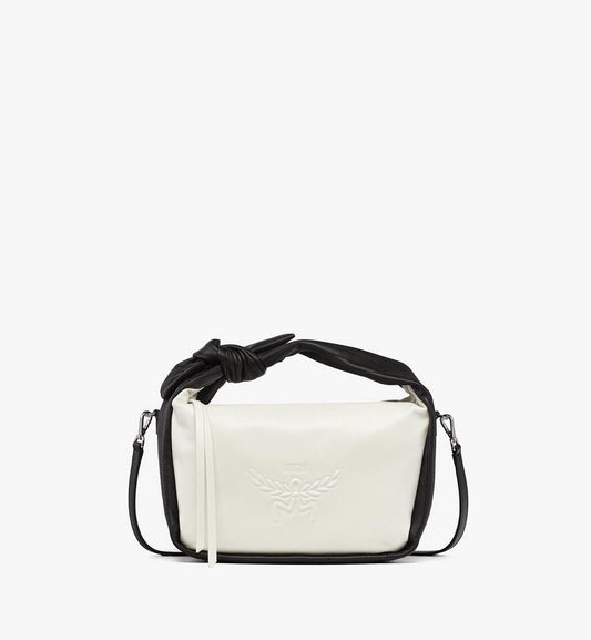 MWSGSTA05BW001-Aren Shoulder Bag in Lamb Leather|BLACK AND WHITE