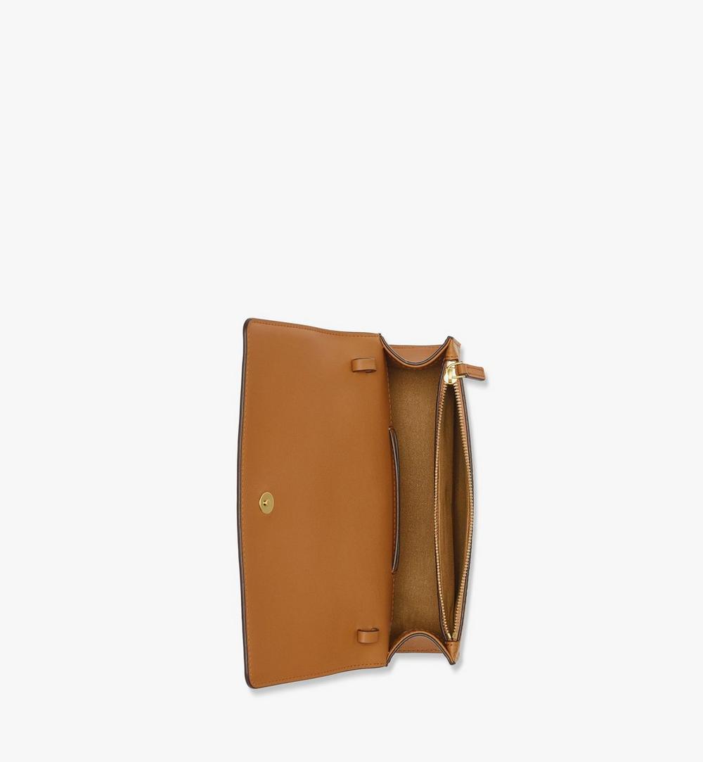 MWREATA01CO001-Aren Shoulder Bag in Visetos|COGNAC