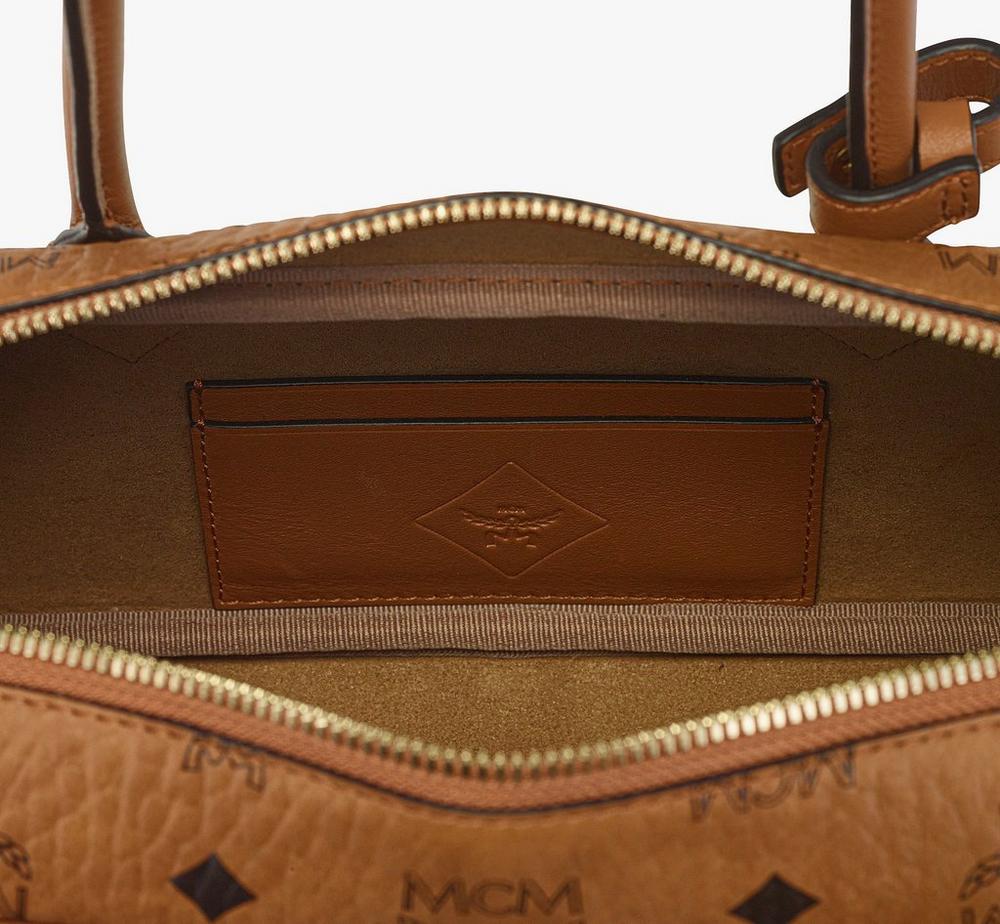 MWSGSTA02CO001-Aren Shoulder Bag in Visetos|COGNAC VINTAGE