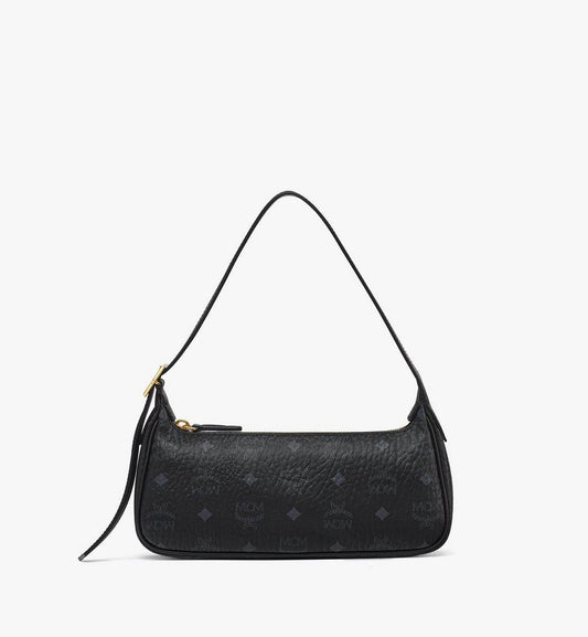 MWSESTA03BK001-Aren Shoulder Bag in Visetos|BLACK