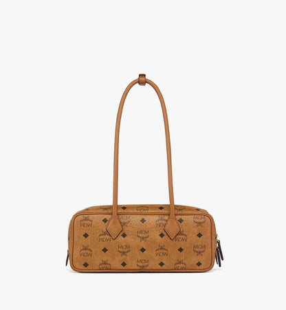 MWSGSTA02CO001-Aren Shoulder Bag in Visetos|COGNAC VINTAGE