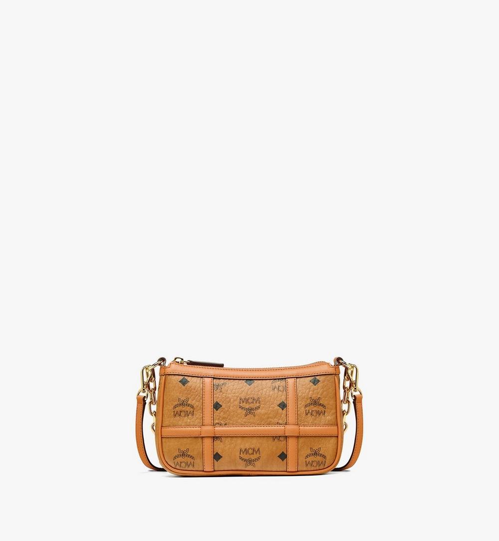 MWSBAER01CO001-Aren Shoulder Bag in Visetos|COGNAC