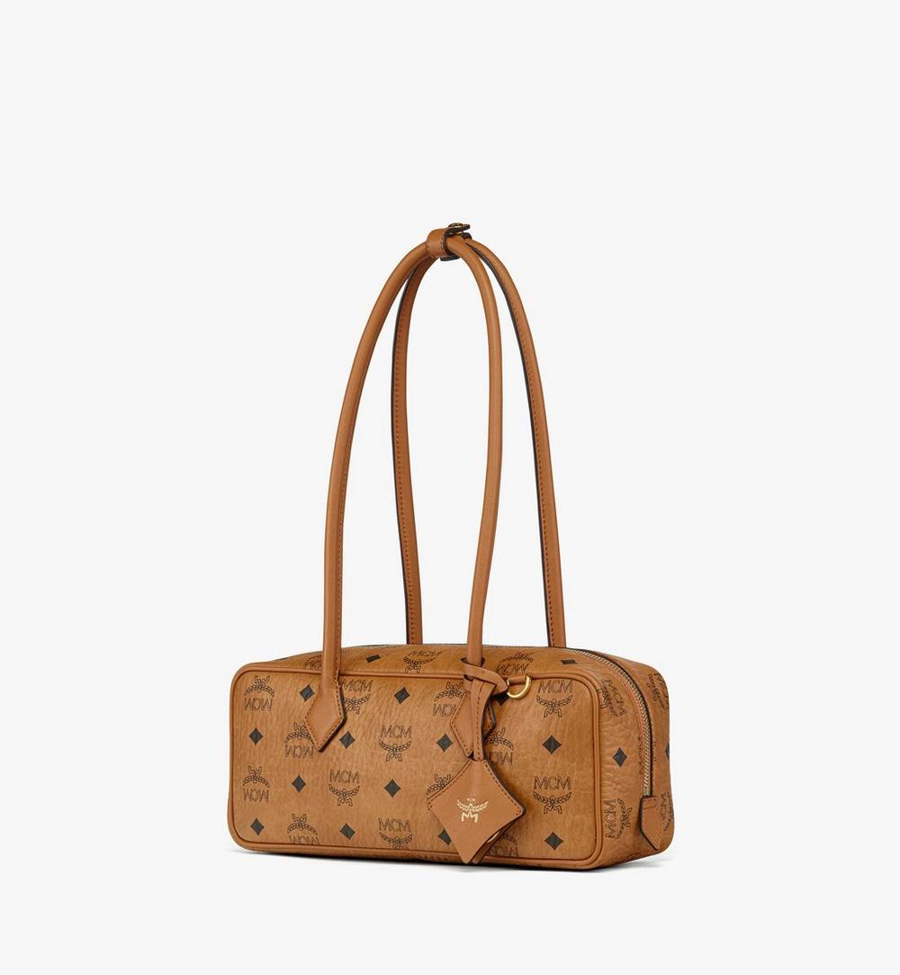 MWSGSTA02CO001-Aren Shoulder Bag in Visetos|COGNAC VINTAGE