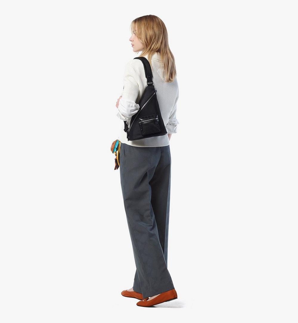 MMLFSTA07BK001-Aren Sling in Recycled Nylon|BLACK