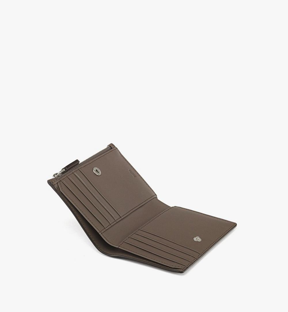 MXSESTA01FF001-Aren Snap Wallet in Maxi Monogram Leather|MOREL GREY