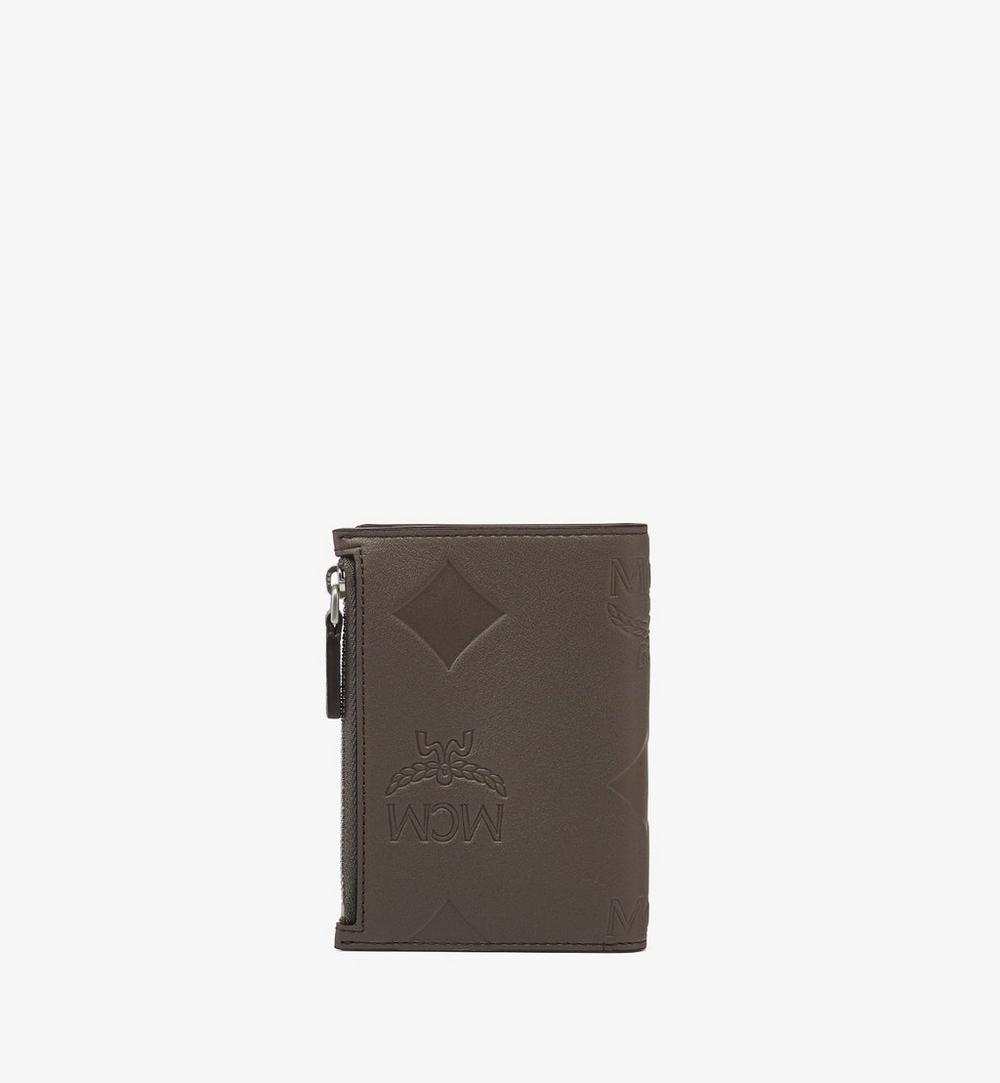 MXSESTA01FF001-Aren Snap Wallet in Maxi Monogram Leather|MOREL GREY