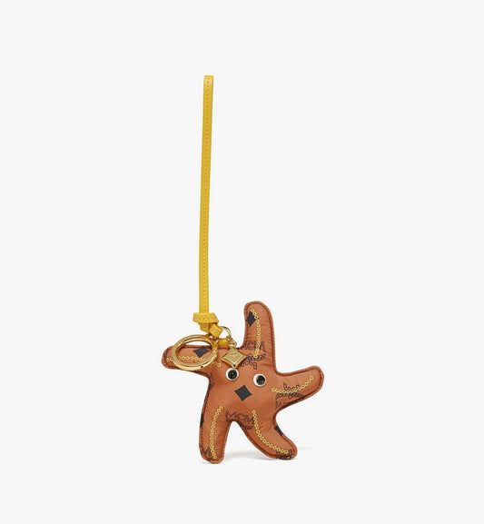 MXZFSTA05CO001-Aren Starfish Charm in Monogram Nylon|COGNAC