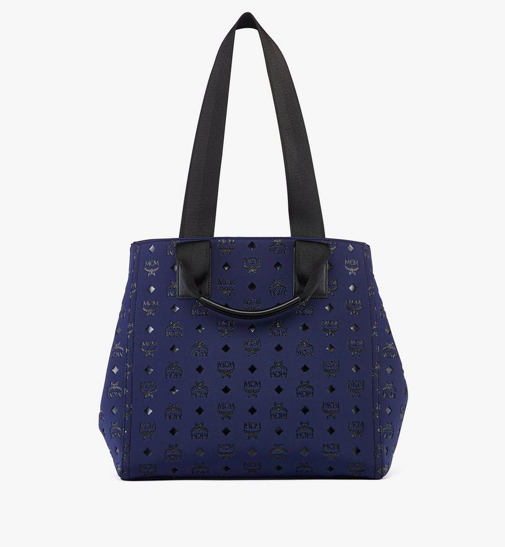 MMTFSTA03VC001-Aren Tote in Monogram Neoprene|NAVY BLAZER