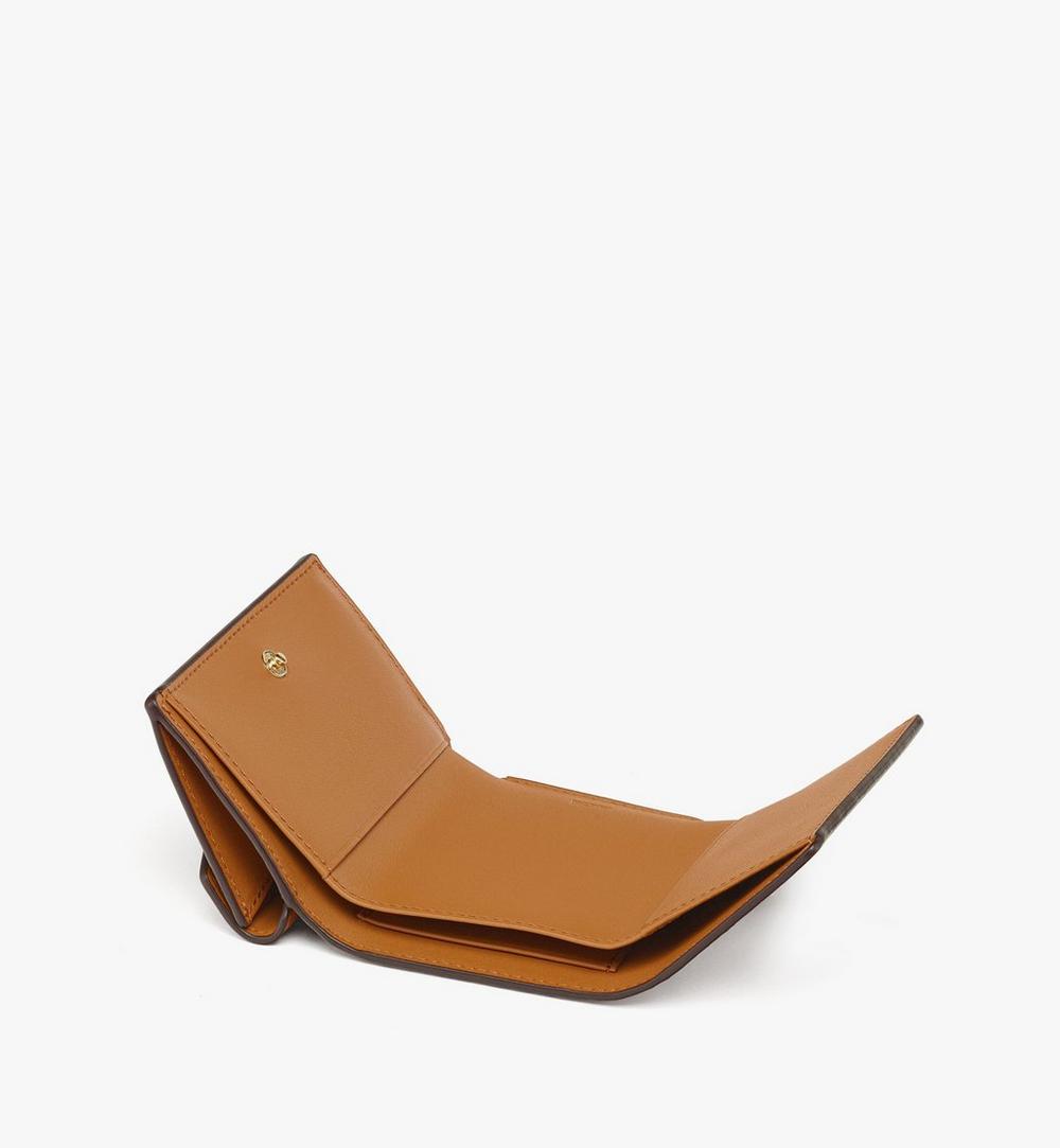 MYSEATA01CO001-Aren Trifold Wallet in Visetos|COGNAC