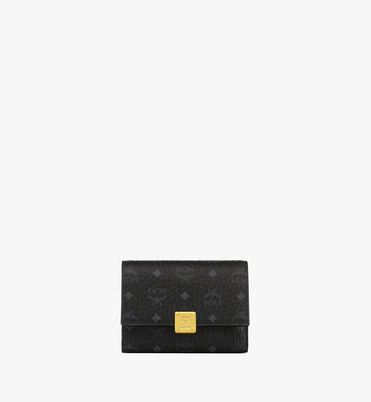 MYSFSTA02BK001-Aren Trifold Wallet in Visetos|BLACK