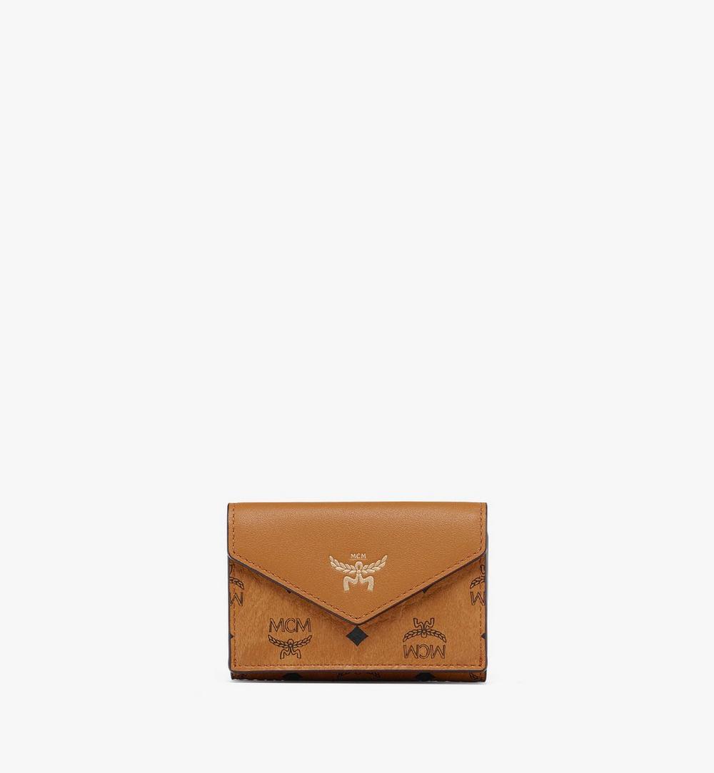 MYSEATA01CO001-Aren Trifold Wallet in Visetos|COGNAC